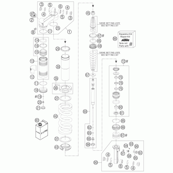 SHOCK ABSORBER DISASSEMBLED