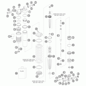 SHOCK ABSORBER DISASSEMBLED