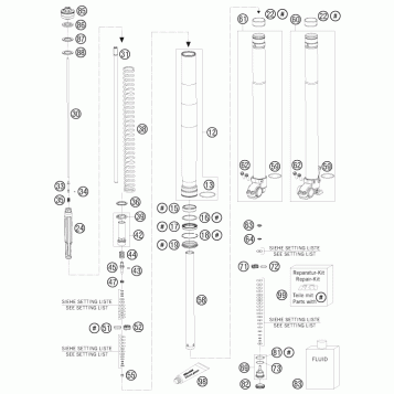 FRONT FORK DISASSEMBLED
