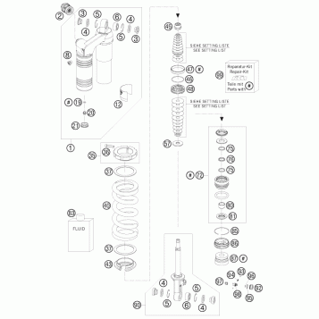 SHOCK ABSORBER DISASSEMBLED
