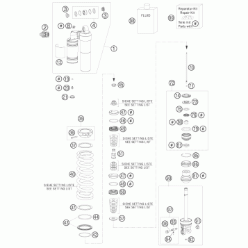 SHOCK ABSORBER DISASSEMBLED