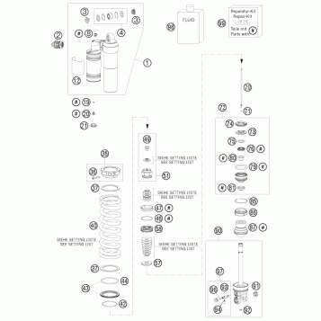 SHOCK ABSORBER DISASSEMBLED