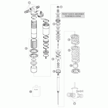 SHOCK ABSORBER DISASSEMBLED