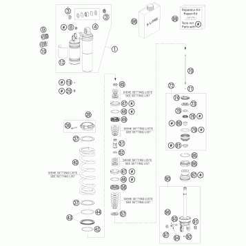 SHOCK ABSORBER DISASSEMBLED