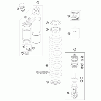 SHOCK ABSORBER DISASSEMBLED