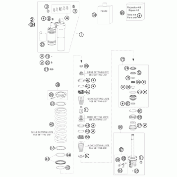 SHOCK ABSORBER DISASSEMBLED