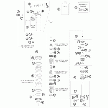SHOCK ABSORBER DISASSEMBLED