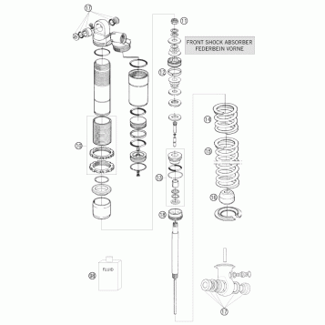 SHOCK ABSORBER DISASSEMBLED