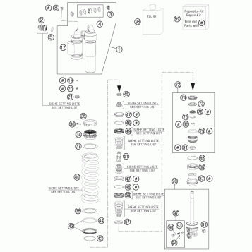SHOCK ABSORBER DISASSEMBLED