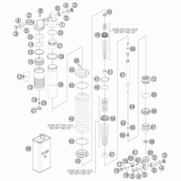 SHOCK ABSORBER DISASSEMBLED