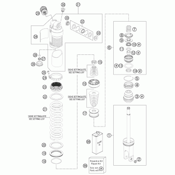 SHOCK ABSORBER DISASSEMBLED