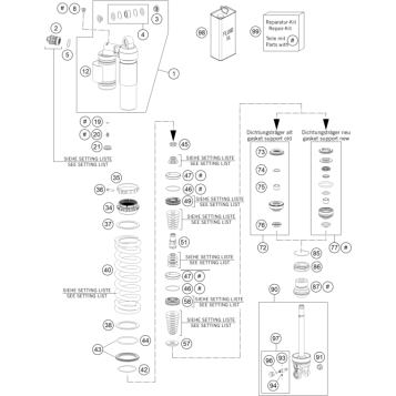 SHOCK ABSORBER DISASSEMBLED