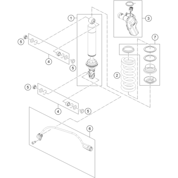 SHOCK ABSORBER DISASSEMBLED