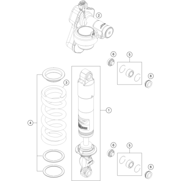 SHOCK ABSORBER DISASSEMBLED