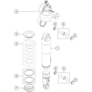 SHOCK ABSORBER DISASSEMBLED