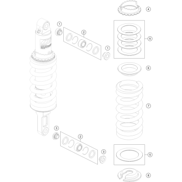 SHOCK ABSORBER DISASSEMBLED