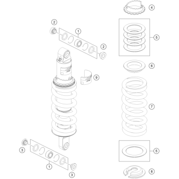SHOCK ABSORBER DISASSEMBLED