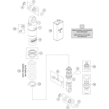 SHOCK ABSORBER DISASSEMBLED
