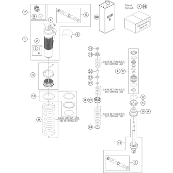 SHOCK ABSORBER DISASSEMBLED