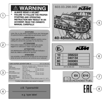 TECHNIC INFORMATION STICKER