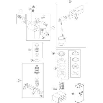 SHOCK ABSORBER DISASSEMBLED