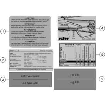 TECHNIC INFORMATION STICKER