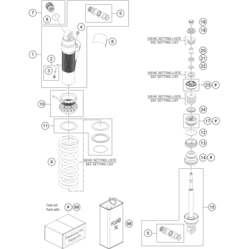 SHOCK ABSORBER DISASSEMBLED