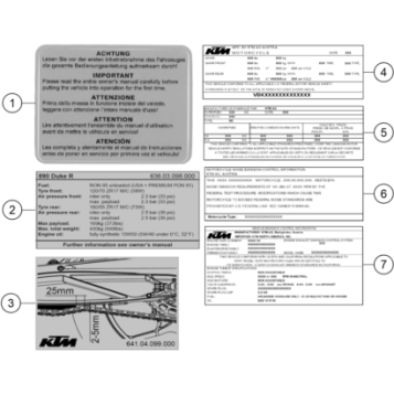 TECHNIC INFORMATION STICKER