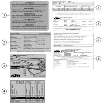 TECHNIC INFORMATION STICKER