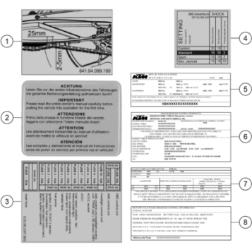 TECHNIC INFORMATION STICKER