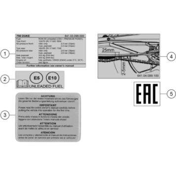 TECHNIC INFORMATION STICKER