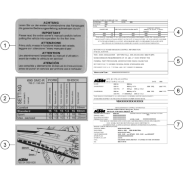 TECHNIC INFORMATION STICKER