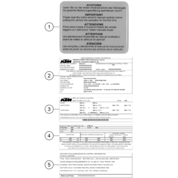 TECHNIC INFORMATION STICKER