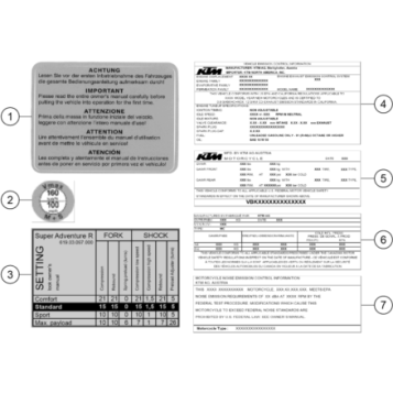 TECHNIC INFORMATION STICKER