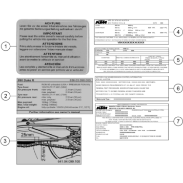 TECHNIC INFORMATION STICKER