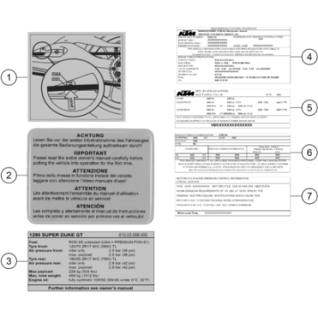 TECHNIC INFORMATION STICKER