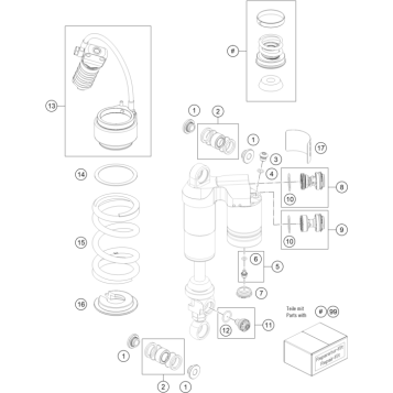 SHOCK ABSORBER DISASSEMBLED