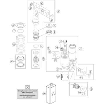 SHOCK ABSORBER DISASSEMBLED