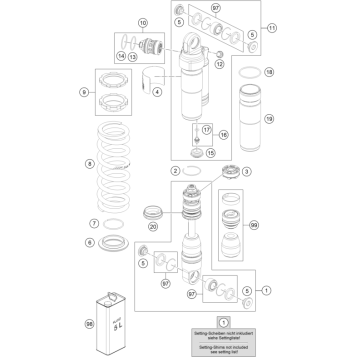 SHOCK ABSORBER DISASSEMBLED