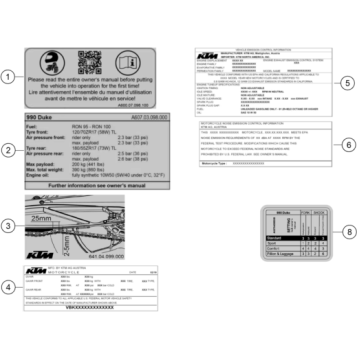 TECHNIC INFORMATION STICKER