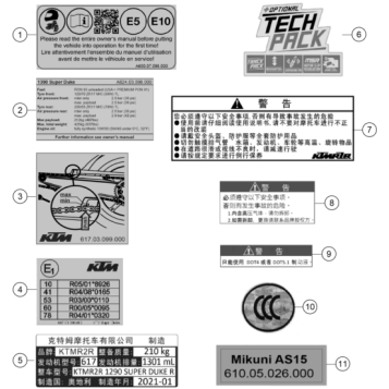 TECHNIC INFORMATION STICKER
