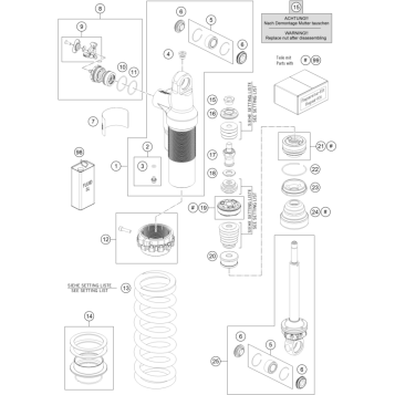 SHOCK ABSORBER DISASSEMBLED