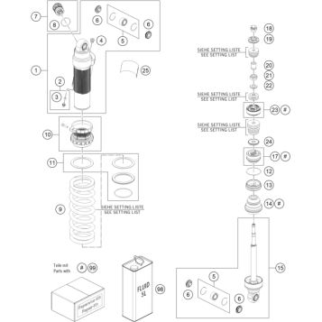 SHOCK ABSORBER DISASSEMBLED