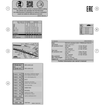 TECHNIC INFORMATION STICKER