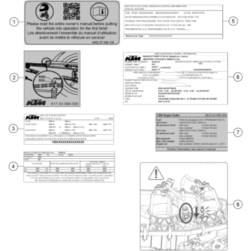 TECHNIC INFORMATION STICKER