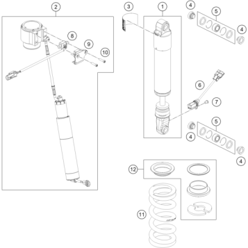 SHOCK ABSORBER DISASSEMBLED