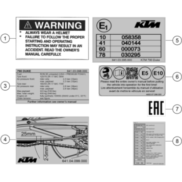 TECHNIC INFORMATION STICKER