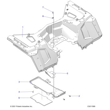BODY, REAR CAB - A24SLZ95AH (C0211589)