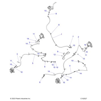 BRAKES, BRAKE LINES - A26SWE57AL (C102527)