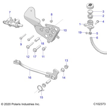 BRAKES, BRAKE PEDAL and MASTER CYLINDER - A23SVA85A3 (C102373)
